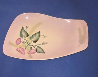 REDUCED Carlton Ware decorative serving plate, Convolvulus and leaves pattern, Australian design, 1960s ceramics