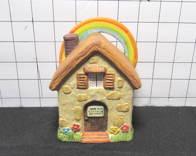 VTG 1978 Enesco Ceramic Dream Cottage Bank