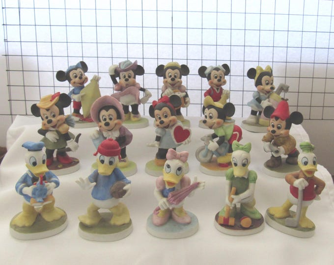 Choice of VTG Disney Porcelain Bisque Mickey & Friends Figurines