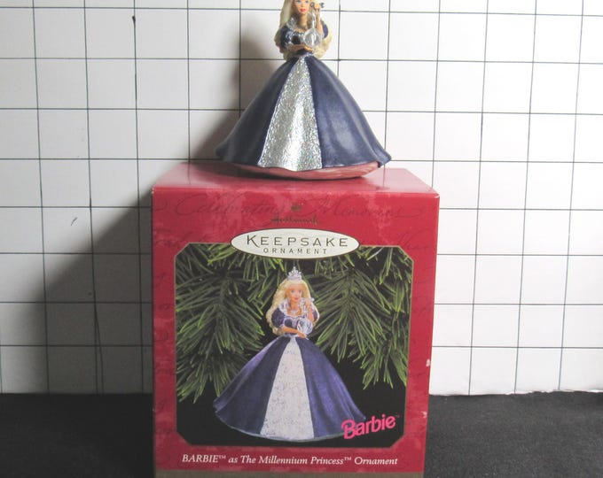 Hallmark Keepsake Ornament Barbie "The Millennium Princess" 1999 (bx 9)