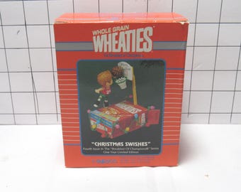 VTG 1994 Enesco Wheaties "Christmas Swishes" Christmas Ornament (bx1)