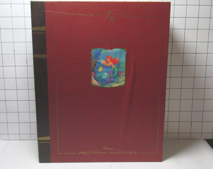 Disney Storybook The Little Mermaid Christmas Ornament 6 Pc Set (h)