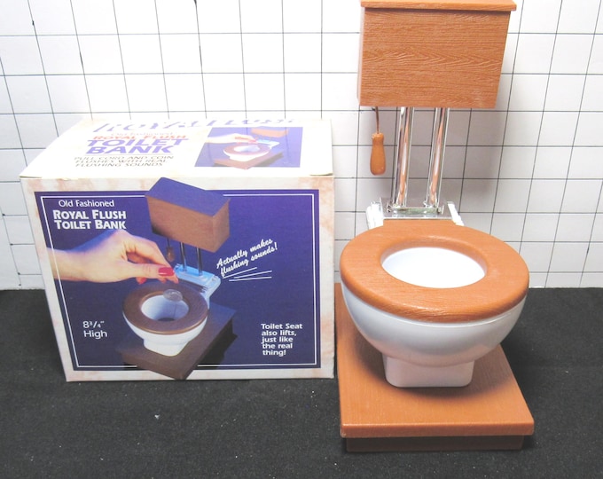 VTG New in Box Royal Flush Toilet Bank
