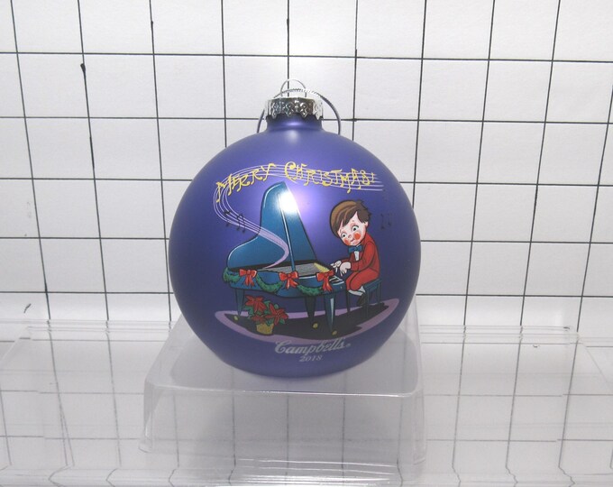 Campbell's Soup Kids 2018 Glass Christmas Ball Ornament 3" (bx1)