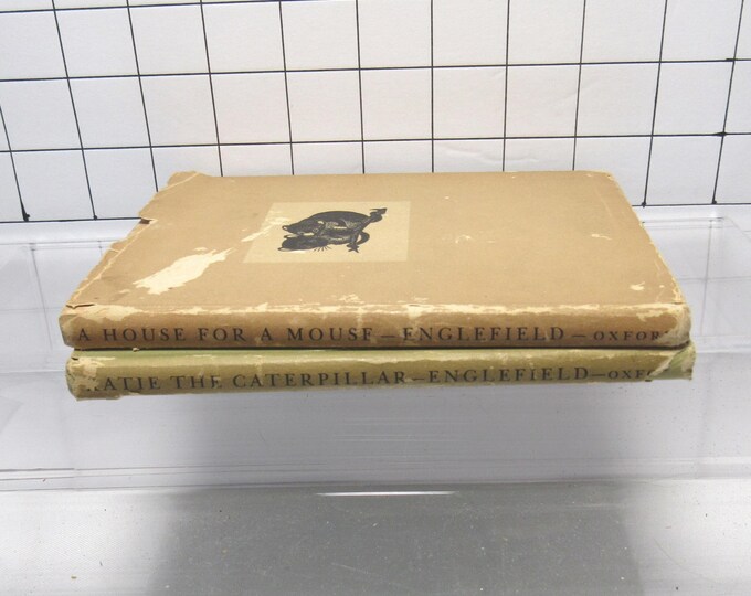 2 VTG Cicely Englefield Books - Katie the Caterpillar & A House for a Mouse (H)