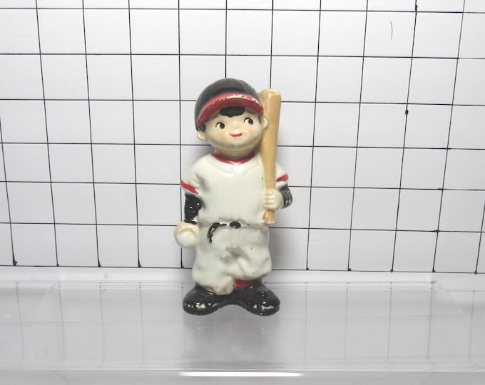 Small Vtg Porcelain Baseball Player Figurine (H)