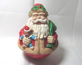 Vtg Roly Polly Santa Music Box (Shop)
