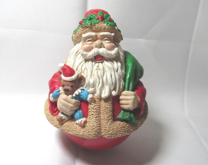 Vtg Roly Polly Santa Music Box (Shop)
