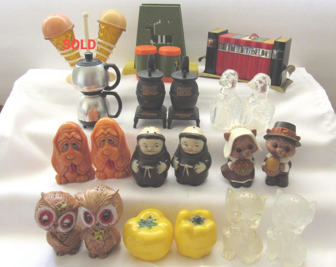 Choice of VTG Plastic Salt and Pepper Shaker Sets (BS2)