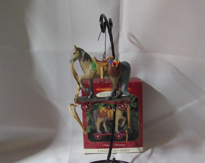 Vintage A Pony for Christmas 1999 Hallmark Keepsake Christmas Ornament (Bx 6)
