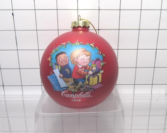 Campbell's Soup Kids 2019 Glass Christmas Ball Ornament 3" (bx1)
