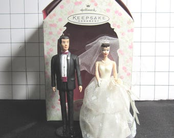 Hallmark Keepsake Ornament Wedding Day Barbie and Ken 1997 (bx 9)