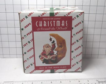 House of Lloyd Christmas Around the World "Man in the Moon Claus"  Resin Figurine (Shop)