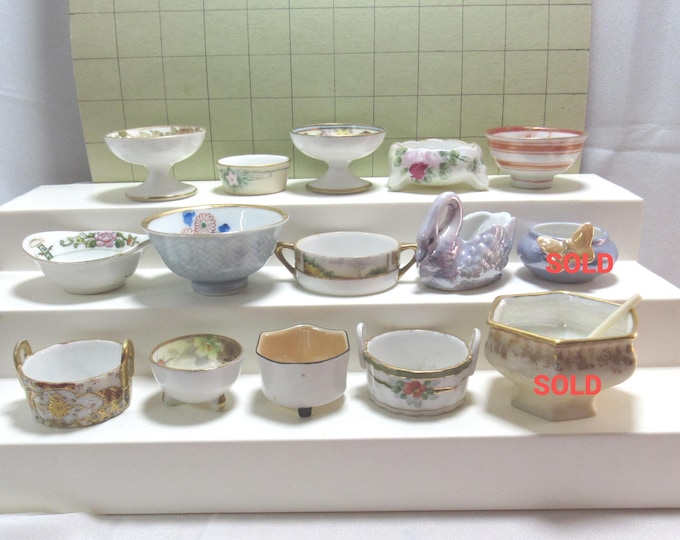 Choice of VTG Porcelain Open Salt Cellar Dish (Group 2)