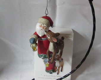 2010 Hallmark Keepsake Christmas Ornament "A Visit from Santa"  (S 19)