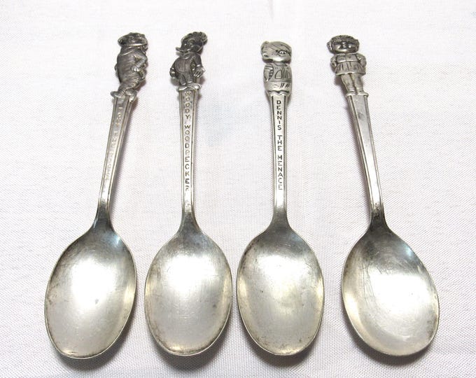 Vtg 1960's International Silver Plate Character Spoons - Choice (H)