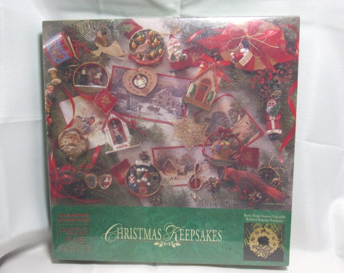 Vtg Springbok Puzzle 500 Piece "Christmas Keepsakes" Featuring Hallmark Keepsake Ornaments (Shop)