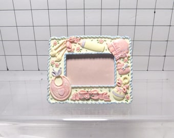 Resin Baby Nursery Picture Frame 4"x3" (h)