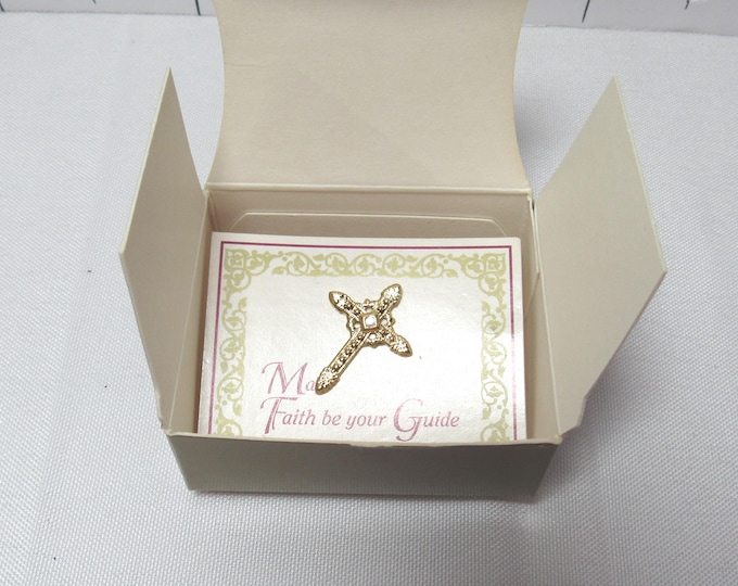 Avon 1997 Inspirational Cross Tac Pin (H)