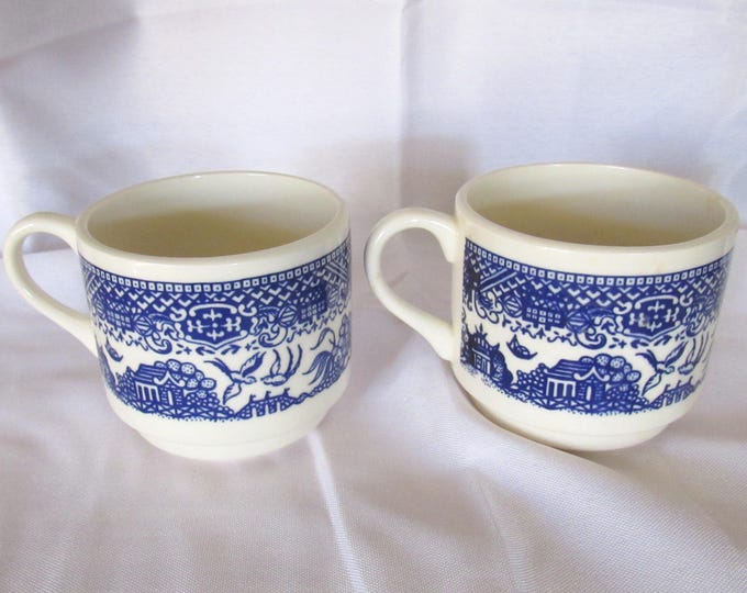 Royal China Blue Willow Coffee Cups (No saucers) (Shop)