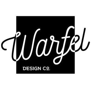 May include: Black and white logo with the text "Warfel Design Co."