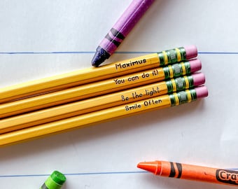 Personalized Ticonderoga Pencils: Custom Name, Back to School Gift