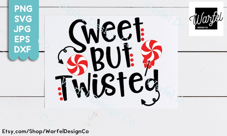 Download Sweet but twisted svg Christmas clipart Cricut Silhouette ...
