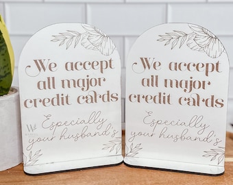 Funny Credit Card Sign SVG: Husband's Card Accepted (Digital Download)