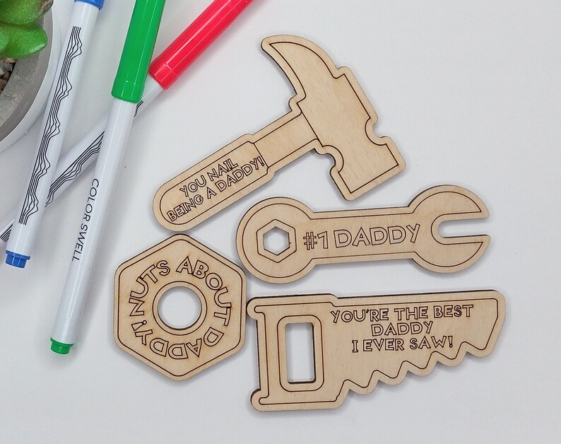 Father's Day Tool Set Laser Cut File Best Daddy I Ever Etsy