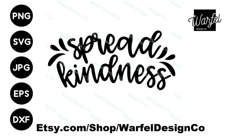 Download Spread Kindness cricut silhouette cut file instant ...