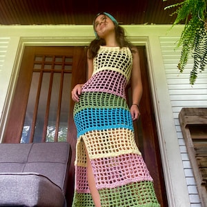 Candy Mesh Maxi Dress Pattern