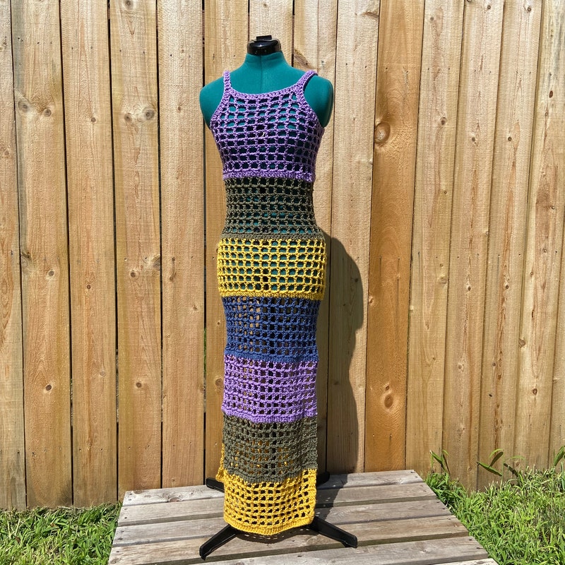 SHELL LONG DRESS CROCHET main image 0