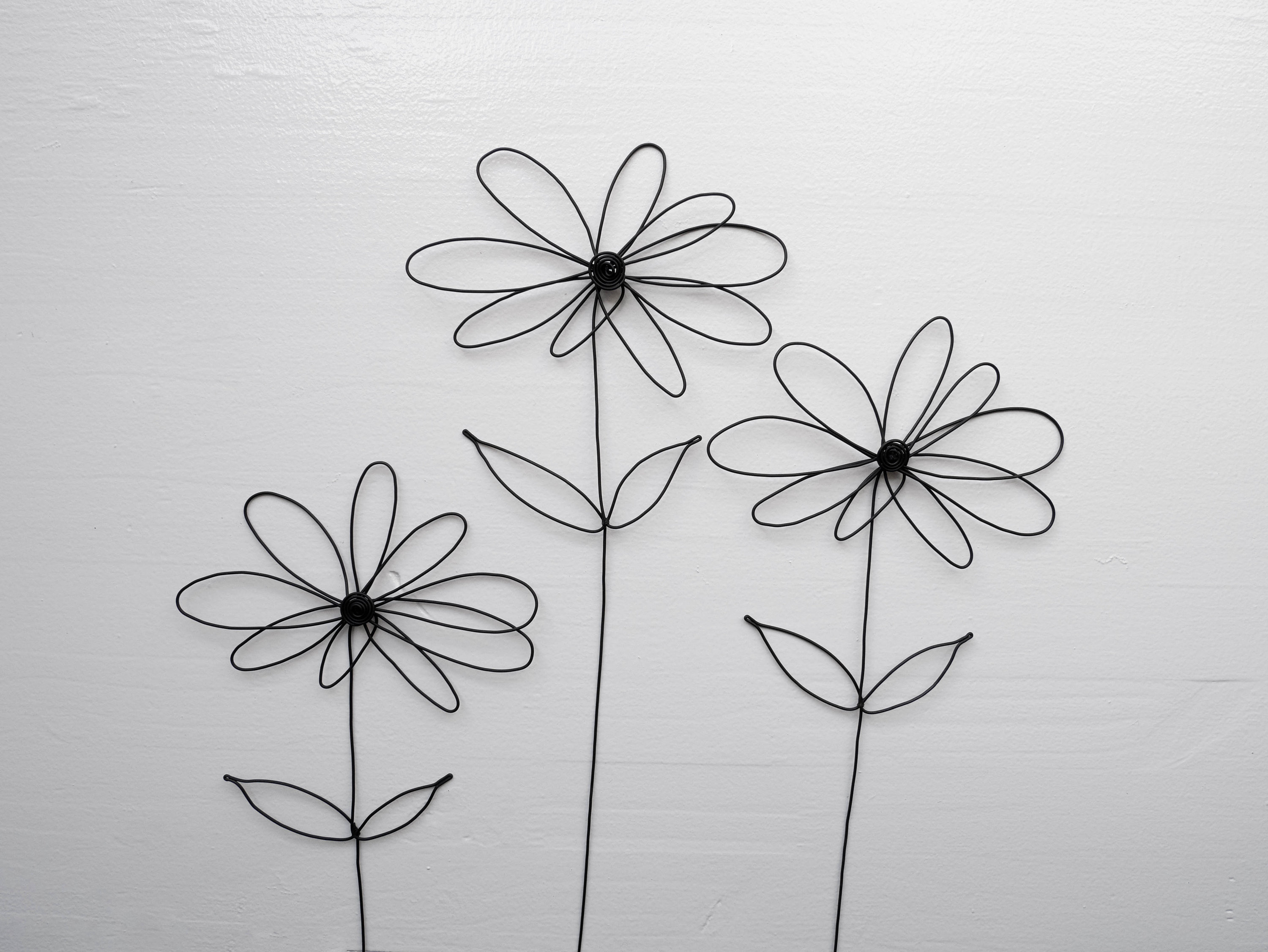 Bouquet of 10 3D Flowers in Annealed Wire Flower, Artificial Flower, Floral  Decoration, Boho Nature, Poppy, Daisy, Daisy 