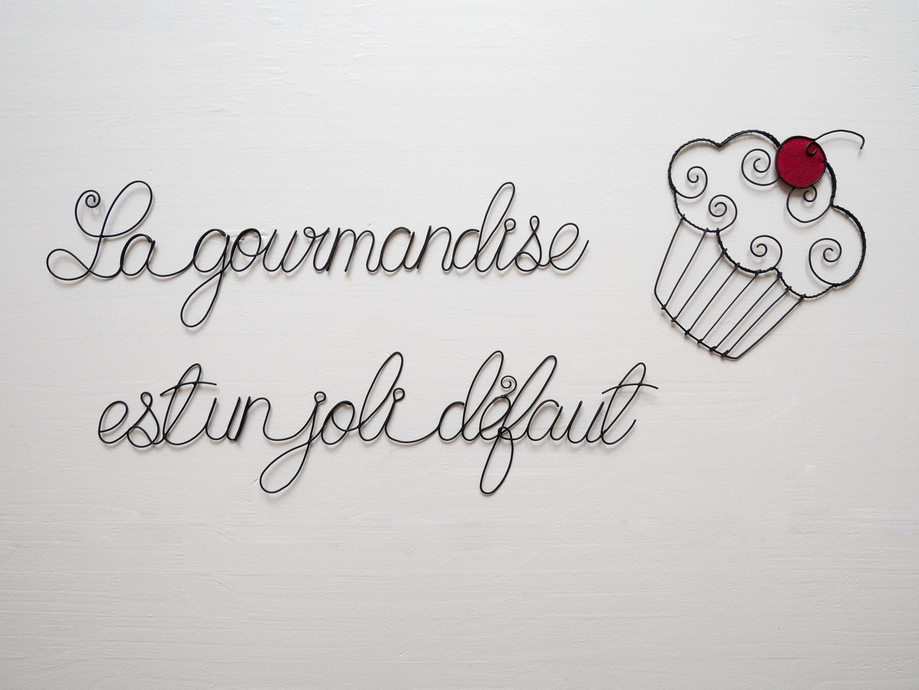 Citation Cuisine Gourmandise Est Un Joli Defaut Cup Cake En Etsy France