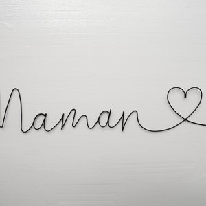 Customizable wire first name, Mom, Happy Mom's Day, wall decoration, birthday, door plaque, gift idea, Mother's Day