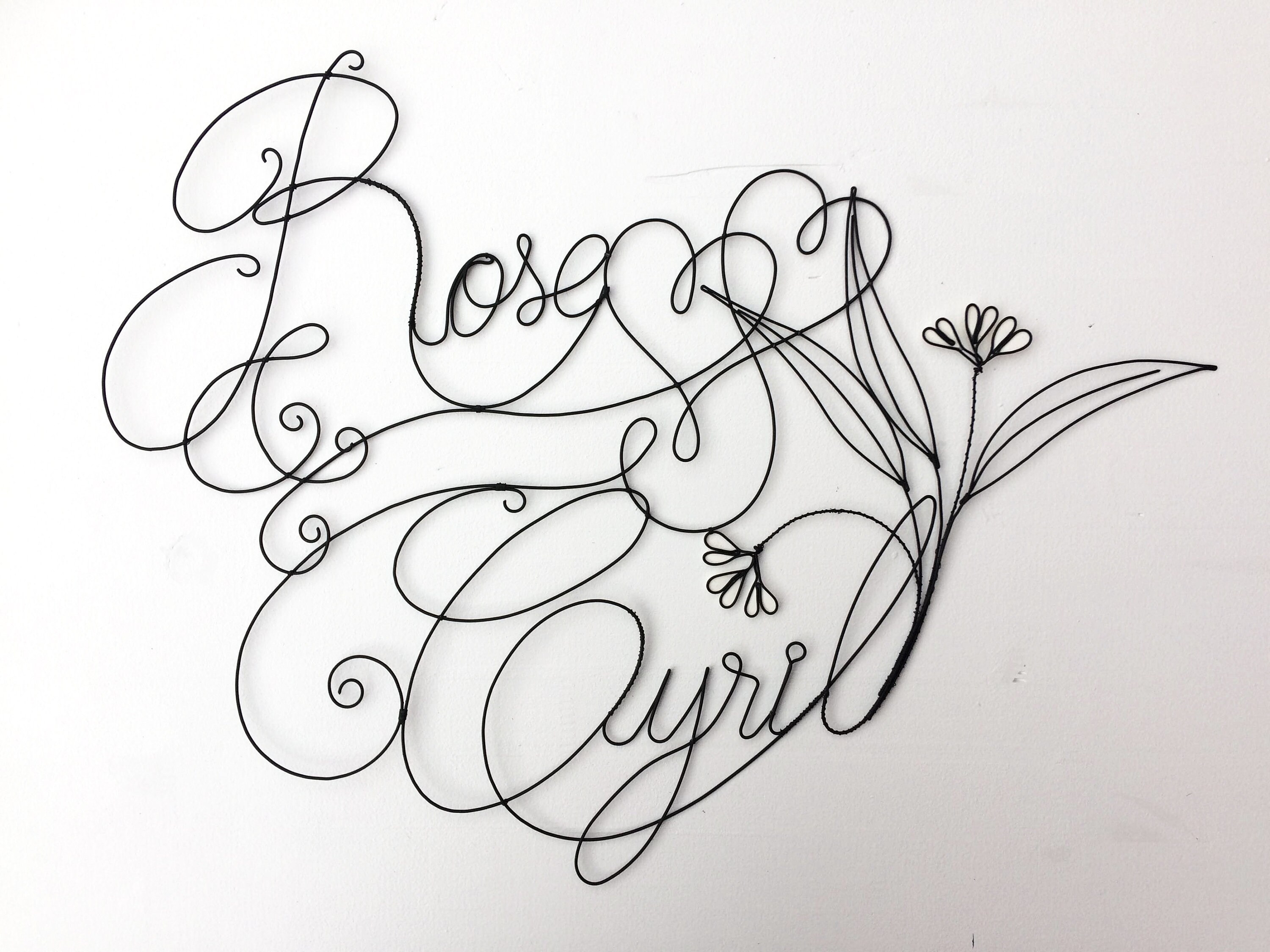 Prénom Fil de Fer Personnalisable, Duo Prénom Couple, Jumeaux, Décoration Murale Chambre Recuit, Déc