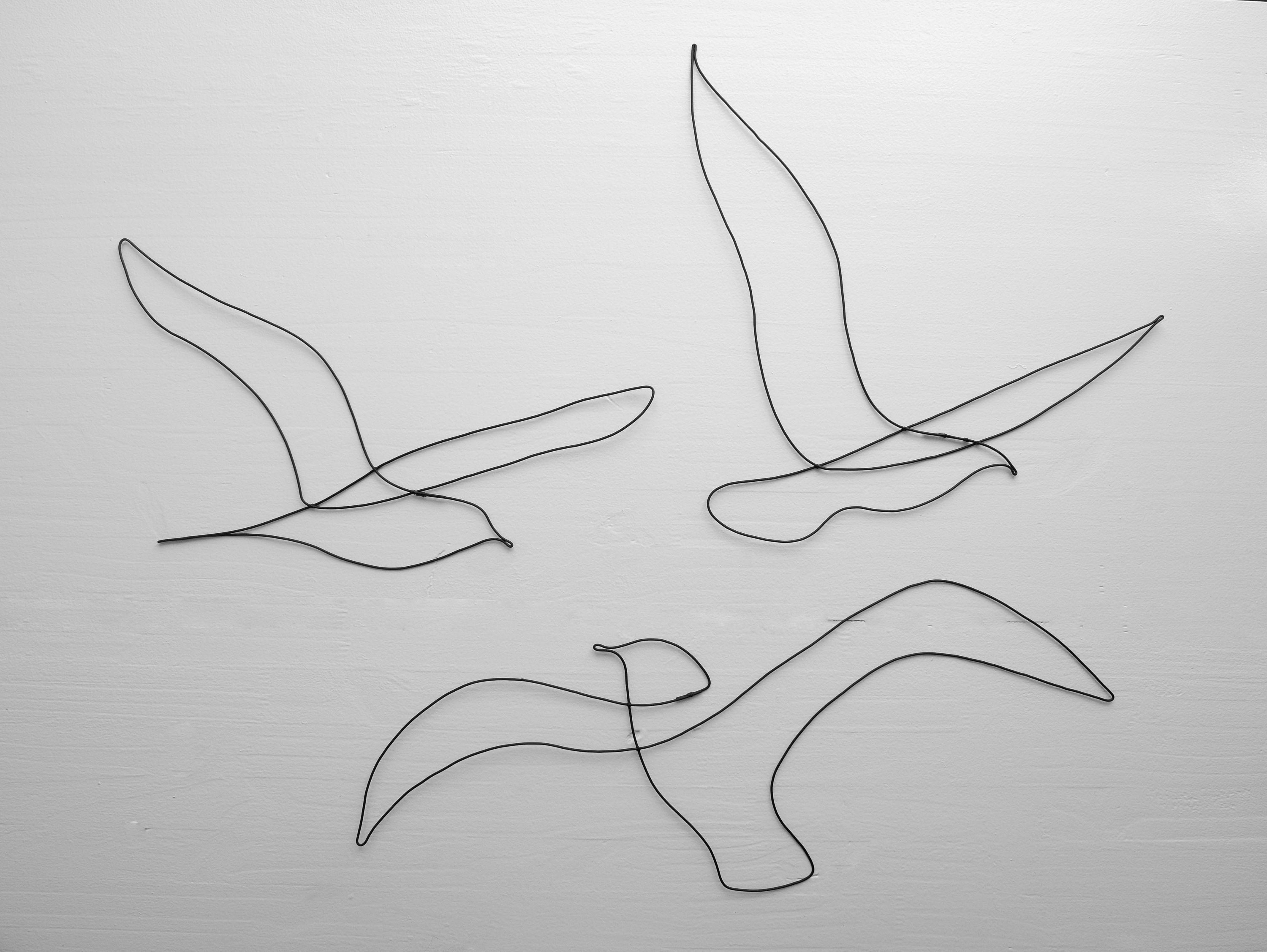 Set of 3 Wire Birds Wire Seagull Wire Wall Nature - Etsy Sweden