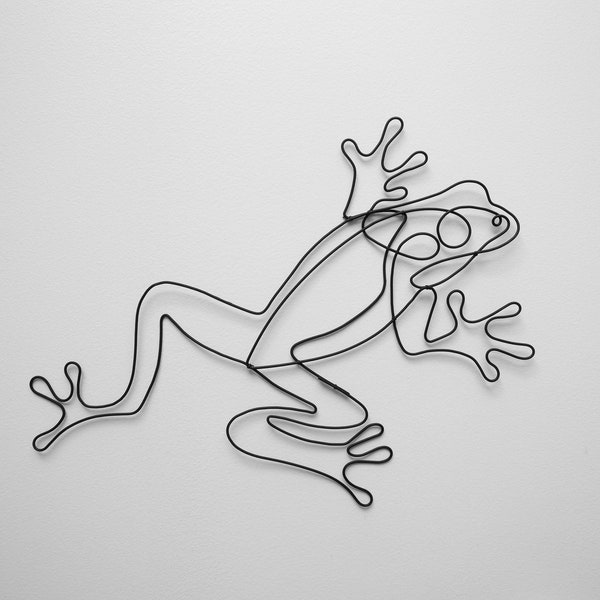 Wire Frog Pattern Frog Wire Sculpture - Etsy