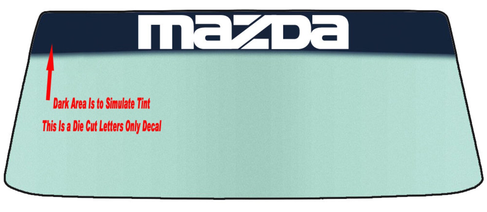 Fits Mazda Vehicles Vinyl Windshield Banner Automotive Car Etsy