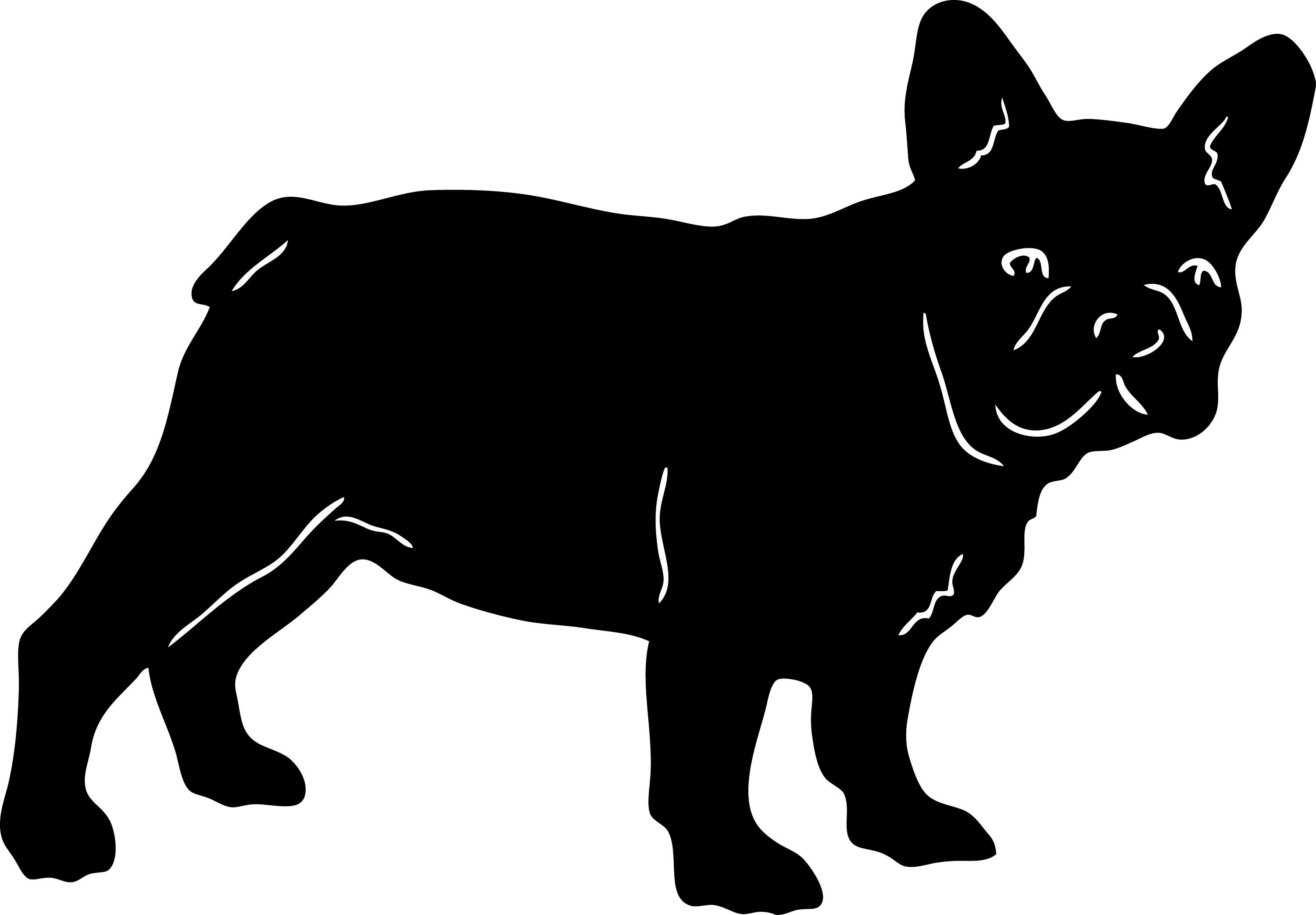 French Bulldog Vinyl Decals Stickers-Five Variations | Etsy