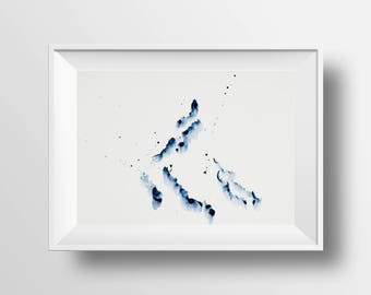 Abstract Watercolour Art Print #12