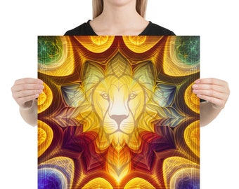 Leo Astrology Mandala Art Print Zodiac Art by Lindy Longhurst - Etsy