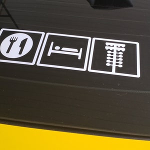 Drag Racing Eat, Sleep, Drag race sticker.  White vinyl decal.  PAIR Includes free shipping.  (2) decals