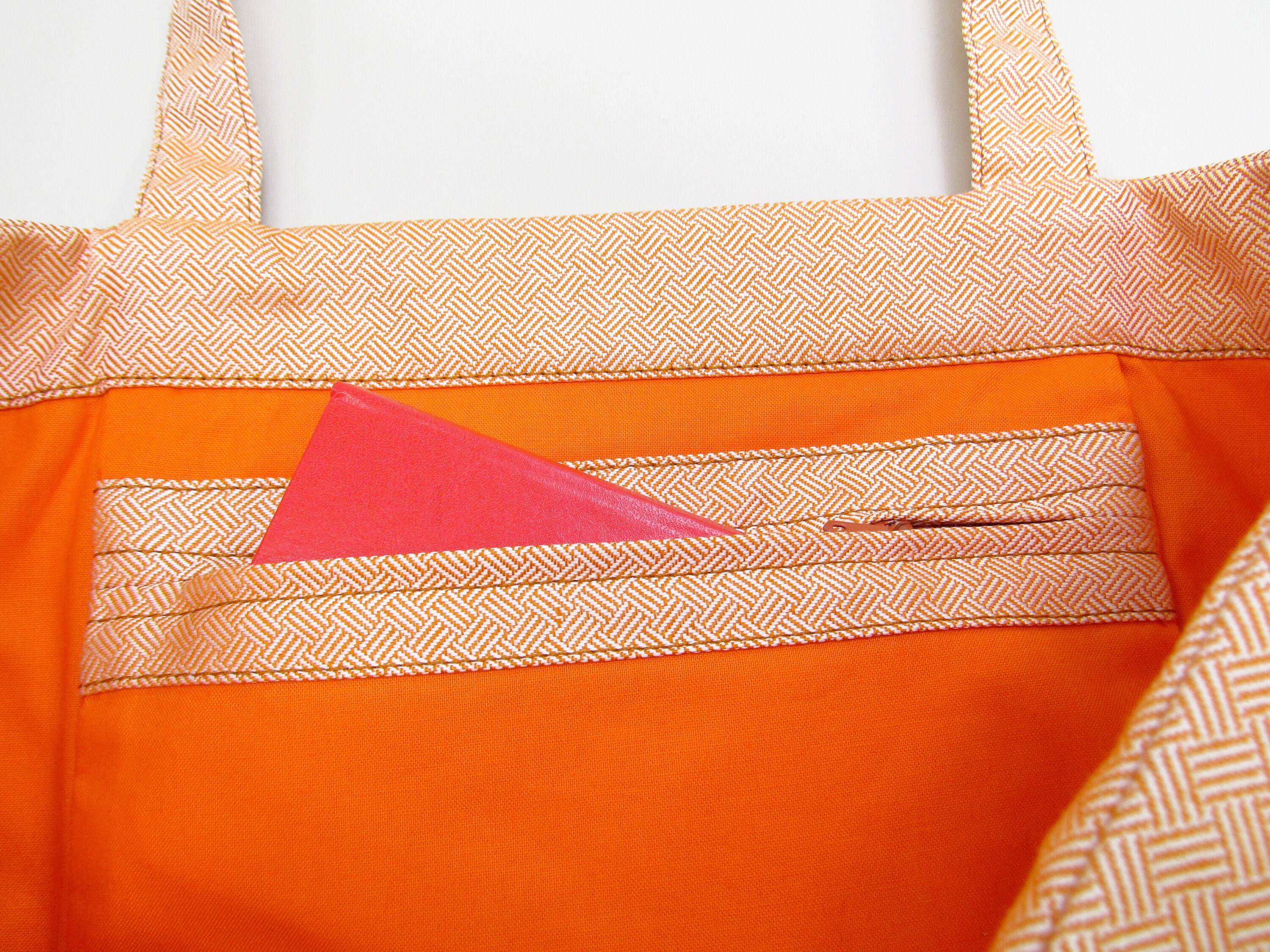 Tote Bag With Pockets Sewing Pattern PDF Large Tote Bag Pattern Sewing