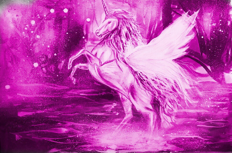 Licorne de Pegasus restant dans leau. Etsy France