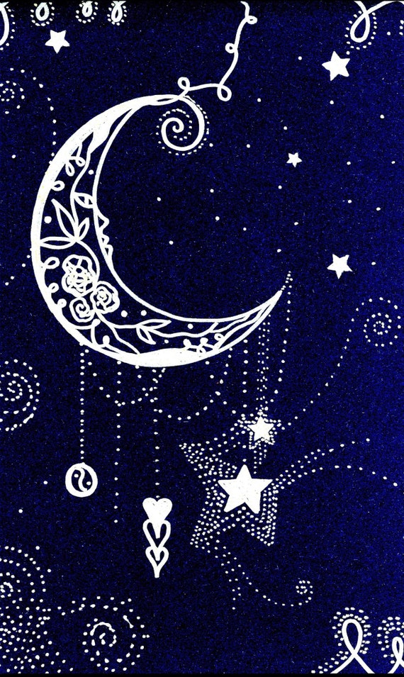 cool star and moon drawings