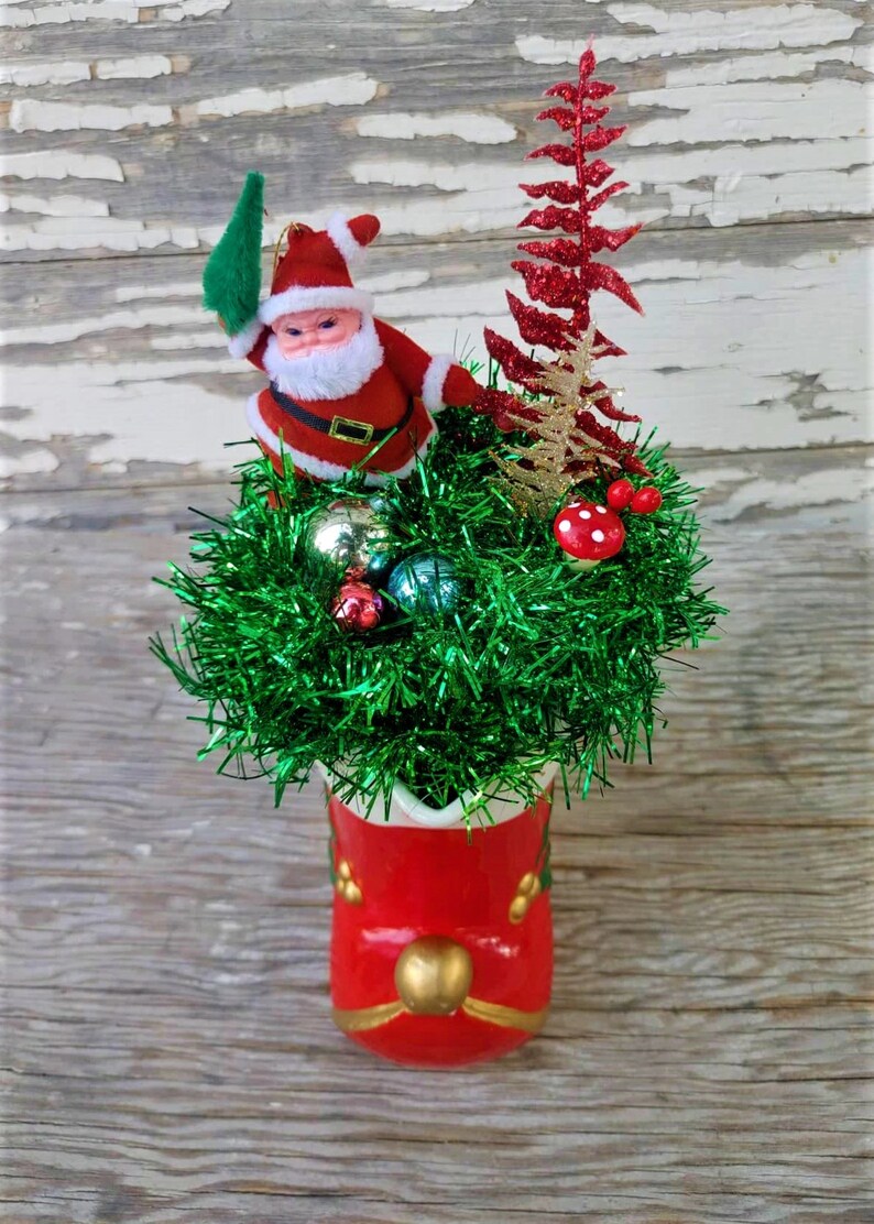 Vintage Christmas Decorations Christmas Assemblage Christmas Etsy