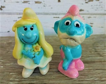 Vintage Figurines, Ceramic Smurf, 1980s Toys, 1980s Decor, Home Decor, Home Office, Nostalgic Gifts, Figurines Vintage, Figurines Decor