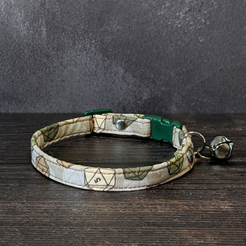 Dice Cat Collar Breakaway Clasp Fabric Collar Gift for Etsy