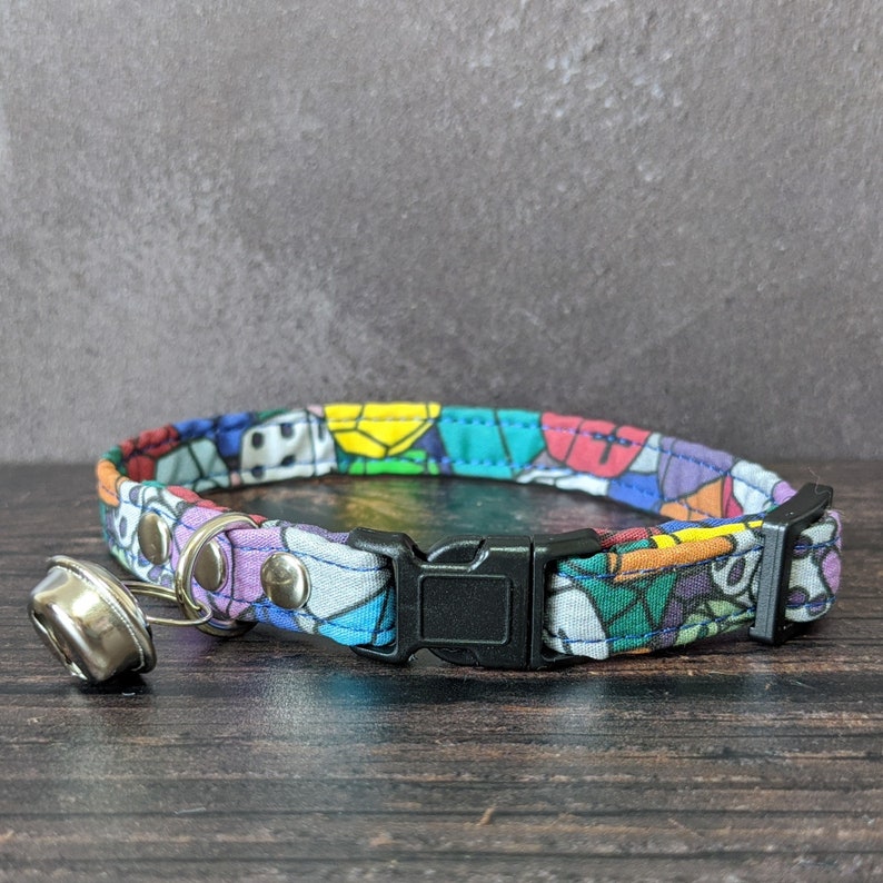D20 Cat Collar Breakaway Clasp Fabric Collar Gift for Etsy
